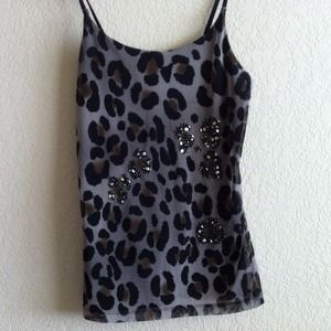 Cheetah Sequined Tank