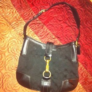 Authentic black coach bag