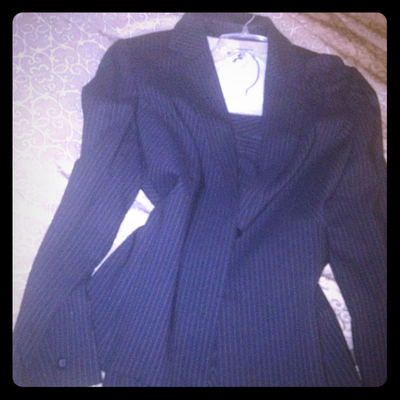 SOLD!!! Tahari Navy pinstripe Suit