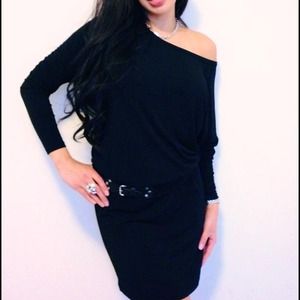🍒SOLD🍒 Michael Kors Black Off-Shoulder dress