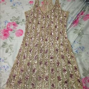 Shimmery cocktail dress for the new year