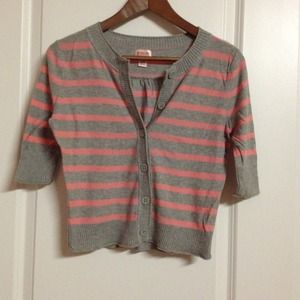 Mossimo Striped Cardigan Sweater Medium