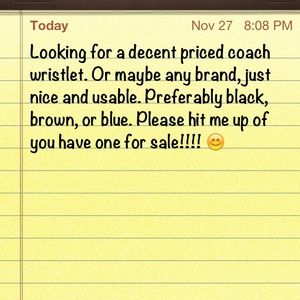 Need a wristlet !!