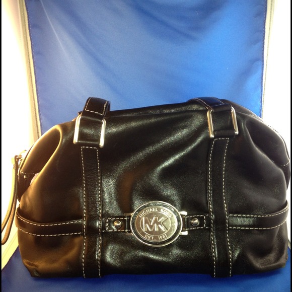 Michael Kors Black Leather Satchel