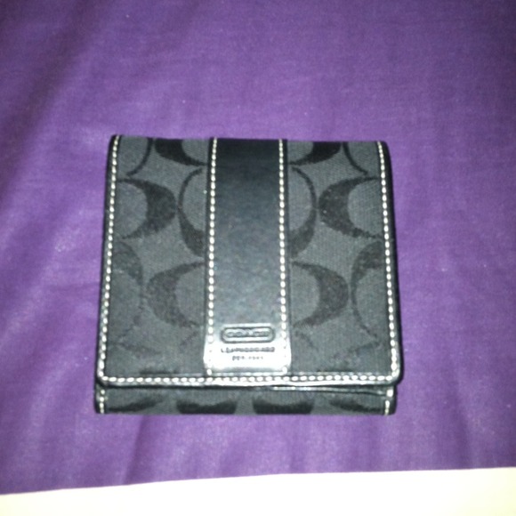 Black coach wallet