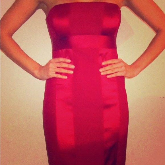 Classy red holiday dress