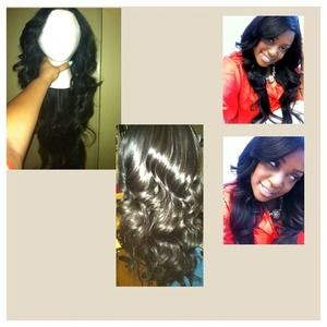 28" lace front GO wig made with Brazilian Hair