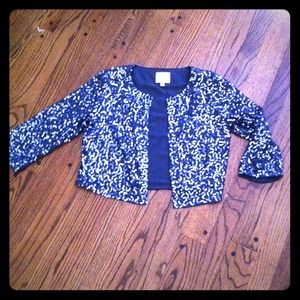 Silence + Noise cropped sequined jacket