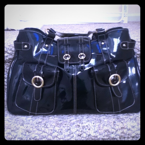 Maxx NY patent leather bag