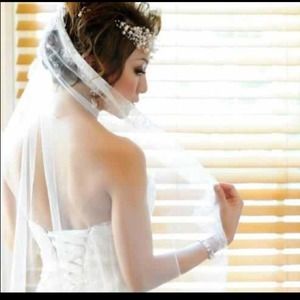 Semi formal wedding veil