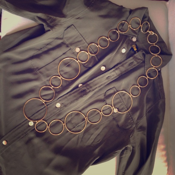 Gold Ring Necklace