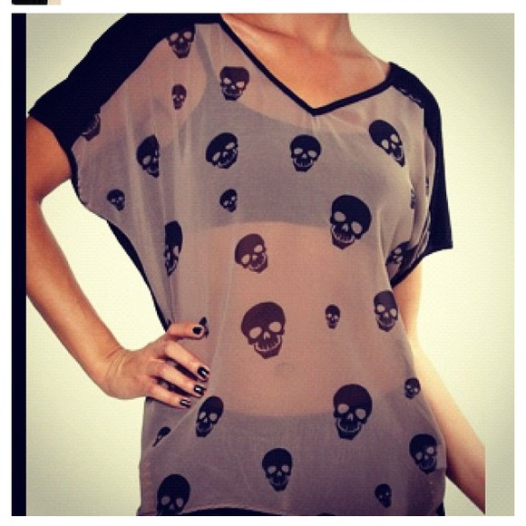 Hot Skull Shirt Large