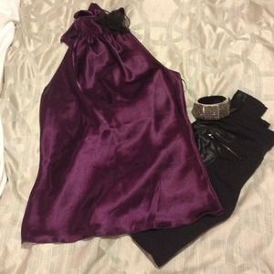 Great Holiday Piece Purple Satin Halter