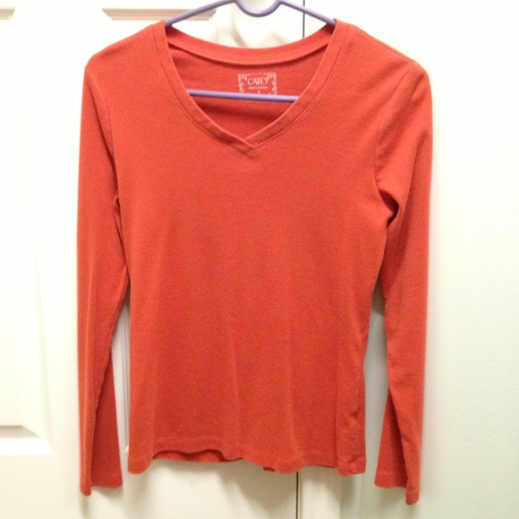 Rust long sleeve t-shirt