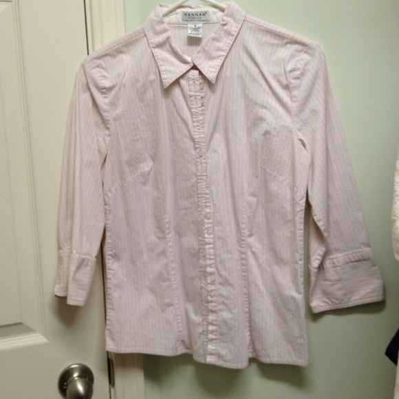 Pink button-down shirt
