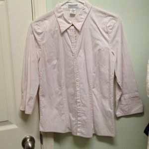 Pink button-down shirt