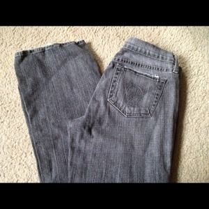 bebe Denim - SOLD Bebe Gray Distressed Bootleg Jeans Denim 29 bebe Denim - SOLD Bebe Gray Distressed Bootleg Jeans Denim 29