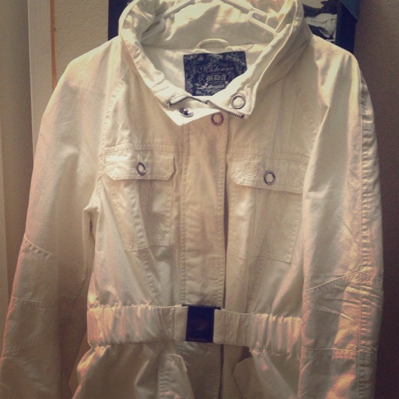 Madonna white jean coat