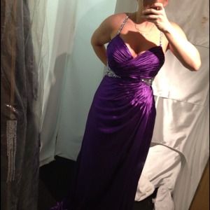 Formal purple dress