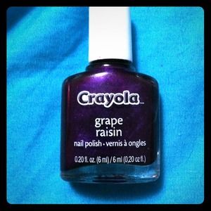 Purple raisin nail polish! By Crayola!