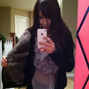 ❗SOLD Black TNA Fur Hoodie❗