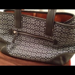 Blue small C's coach bag 🌟Authentic