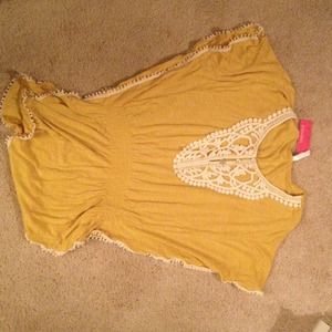 Mustard colored dress shirt