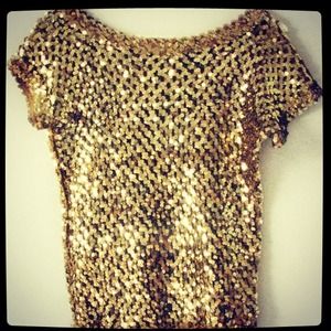 ❤️✨Vintage Gold Sequin Top✨