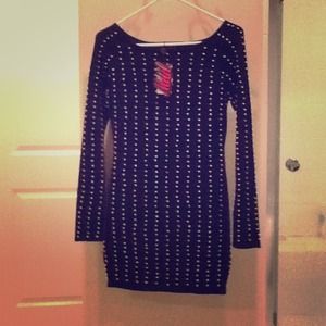 Motel black sweater dress