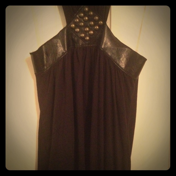 Super cute black studded shirt!