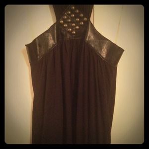 Super cute black studded shirt!