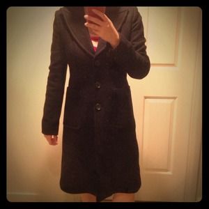 RESERVED Banana Republic Black Wool Coat
