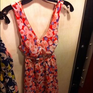 ❌SOLD❌V neck floral print dress