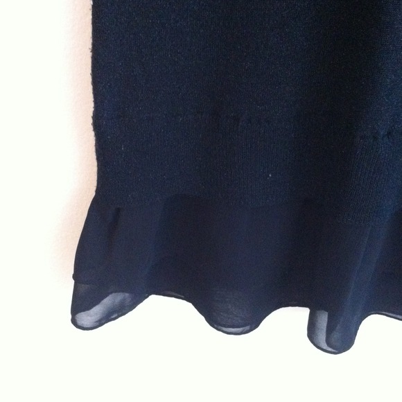 Black Shiny Mini Dress - Picture 3 of 4