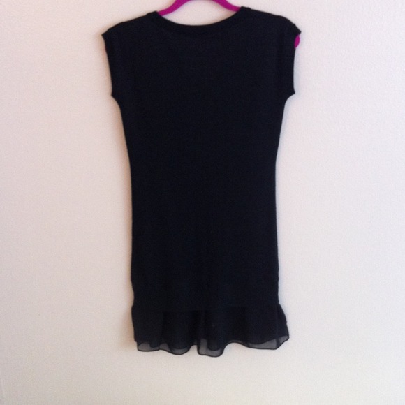 Black Shiny Mini Dress - Picture 4 of 4