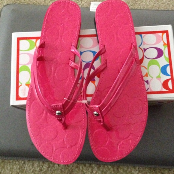 Coach Flip Flop- new with box
