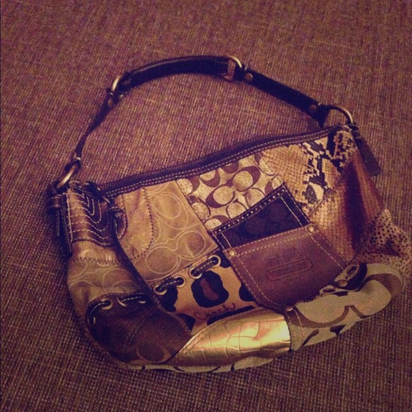 For @butterflykisses Coach patchwork shoulder bag