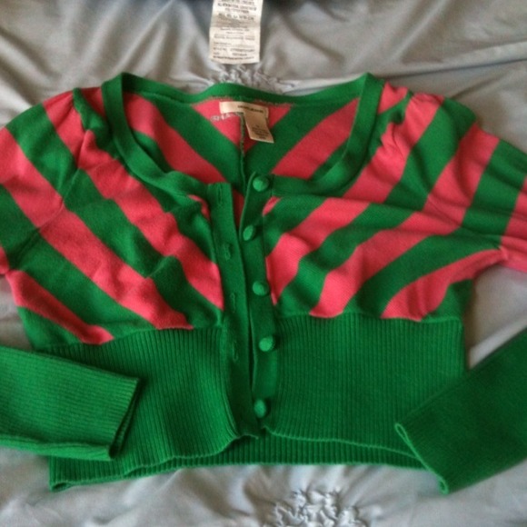 DKNY sweater pink/ green