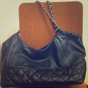 Reserved 4 Tiff Chanel Inspired Blk quilted Bag