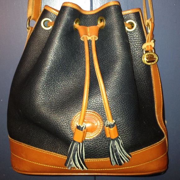 Authentic Dooney & Bourke drawstring bucket bag.