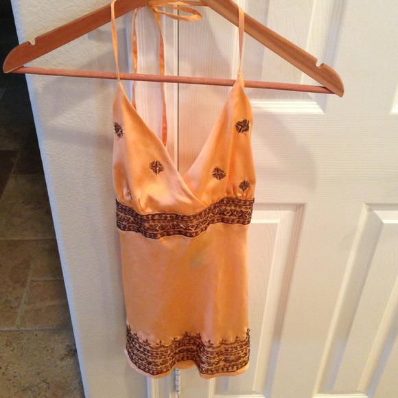 Peach halter top from Arden B. Size small.