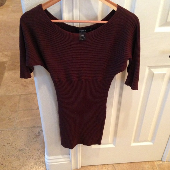 Brown knit sweater from Arden B.