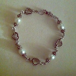 Sterling Silver Pearl Bracelet