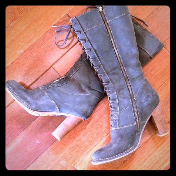 Villager lace boots REDUCED