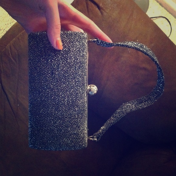 Glittery clutch
