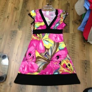 Colorful flowered dress