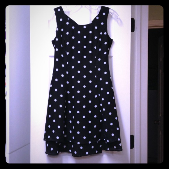 Black and white dressy dress
