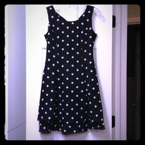 Black and white dressy dress