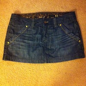 Express denim skirt