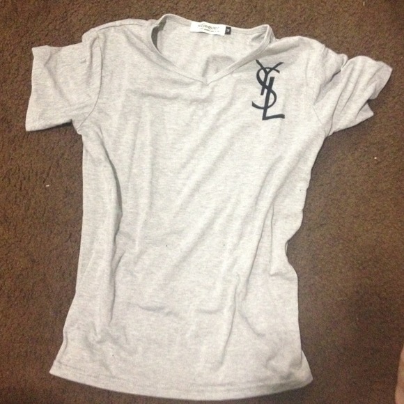 SOLD YSL grey tshirt